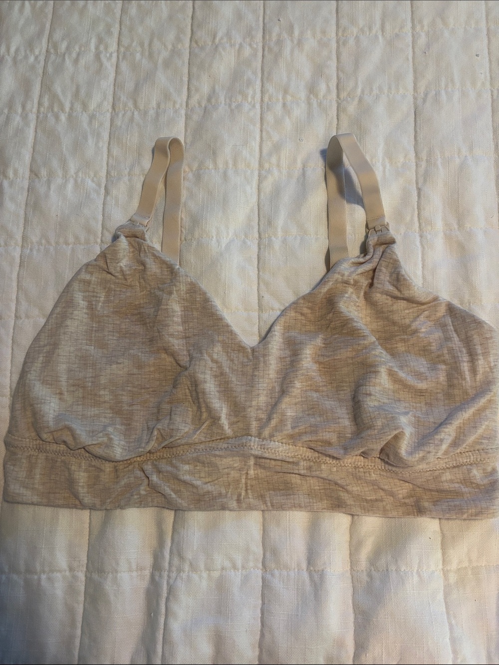 Auden Light Nude Marl Wireless Nursing Bralette